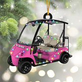 Suseaz Personalized Golf Bag Christmas Ornaments Gift for Golf Lover Custom Golf Bag Ornament Ornament for Christmas Tree Hanging Gifts Golf Gifts for Men Dad Golf Cart Ornament (Golf 7)